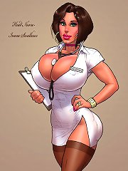 Head nurse Ivana Swallows is really a horny cartoon woman by John Persons pit comics