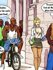 New sexy teacher shows her wet toon pussy to the pupils