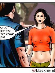 Interacial toon porn. Cheating wife fucked by black gardener