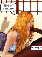 3d porn toons with redhead teen girl doing blowjob